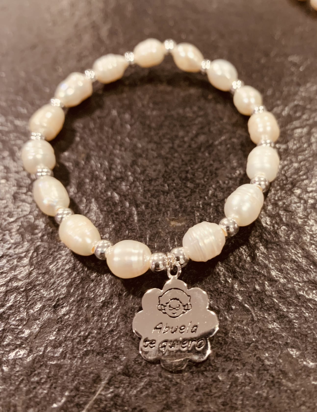 Imagen 2 de 6: Pulsera de perlas y plata