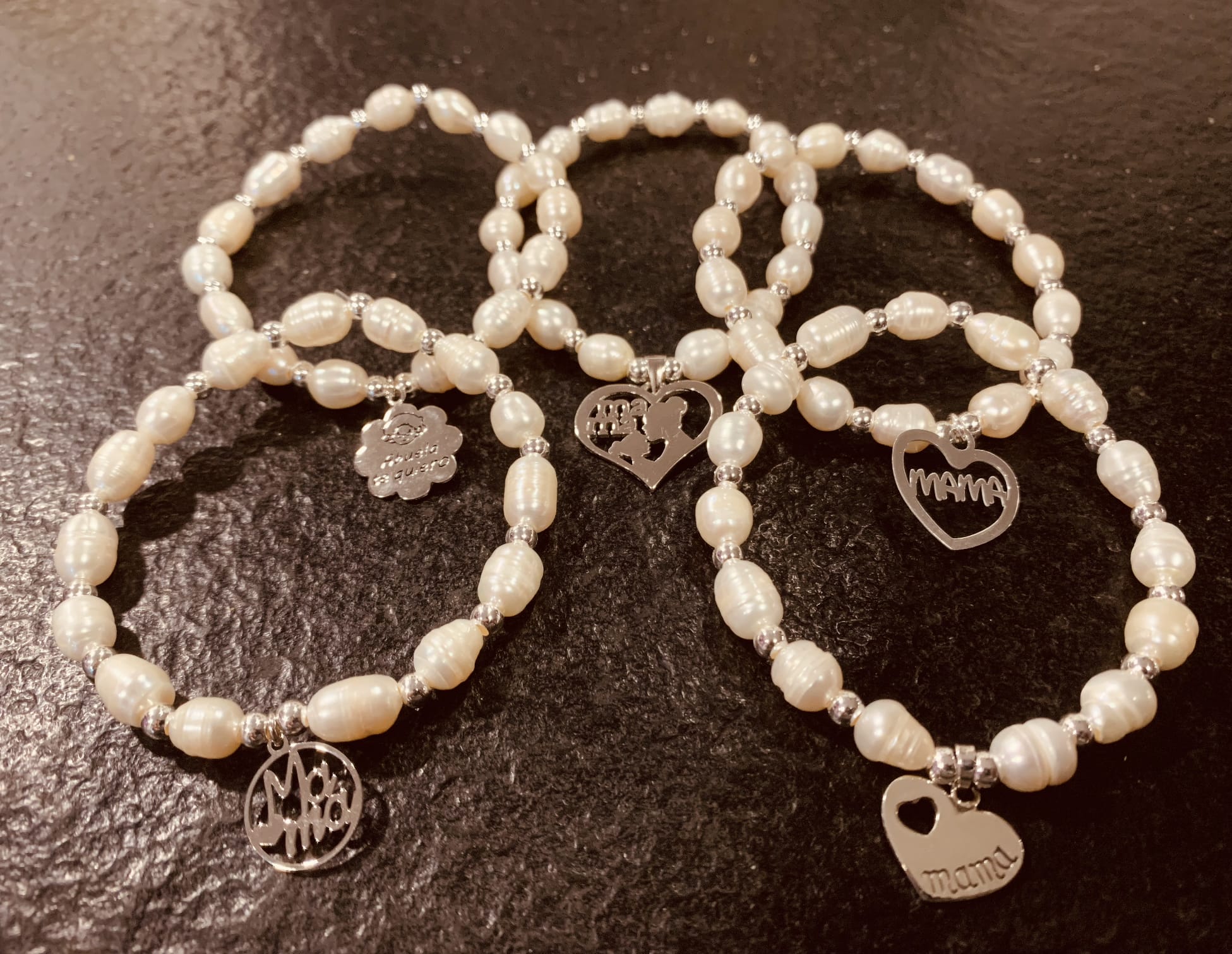 Imagen 4 de 6: Pulsera de perlas y plata