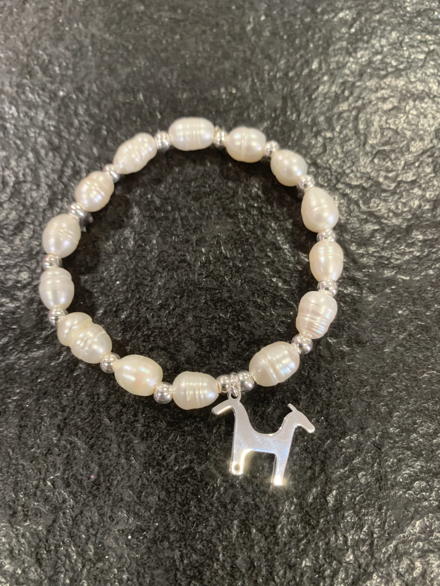 Imagen 6 de 6: Pulsera de perlas y plata